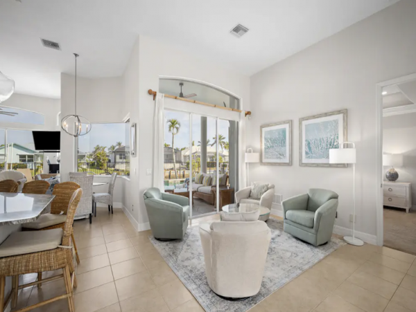 Marco Island Beautiful 3 Bedroom Home with Pool & Canal View